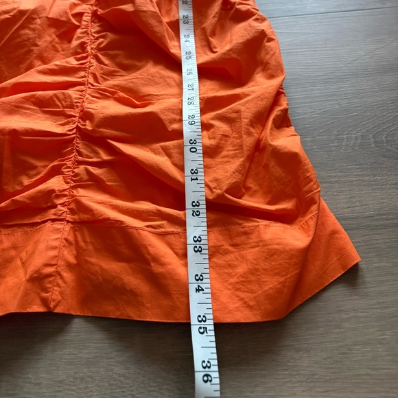 GANNI Ruched Puff Sleeve Mini Dress NEW - Picture 9 of 9